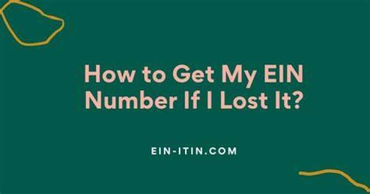 Where can I Find my Lost Ein number?