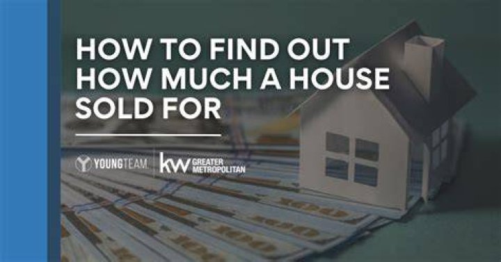 Where can I find out how much a house sold for for free?