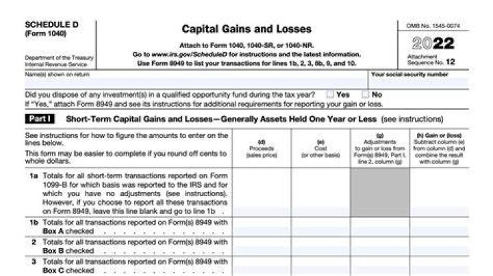 Where can I find Schedule D forms?