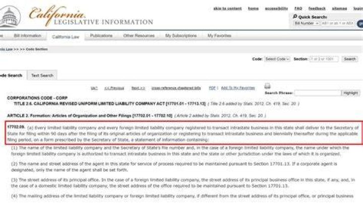 Where can I find the California Corporations Code?