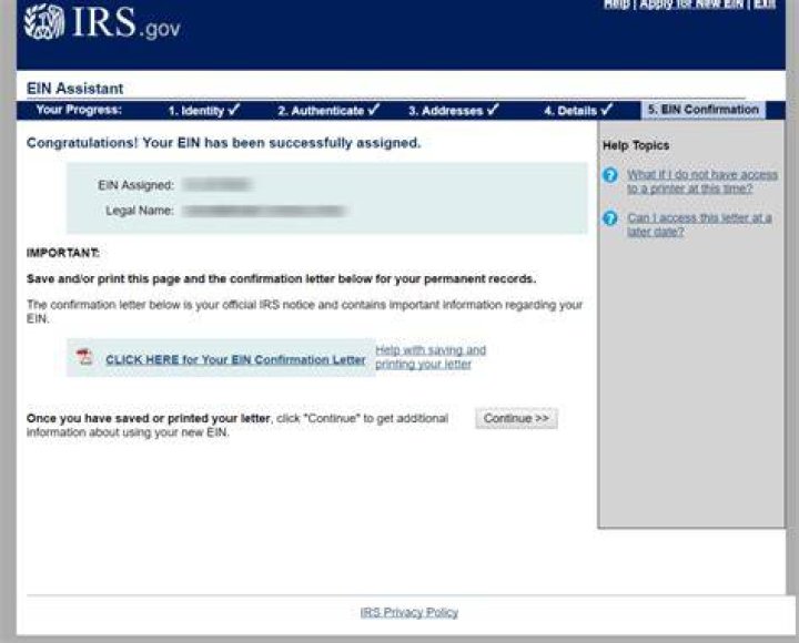 Where can I get a copy of my Ein number?