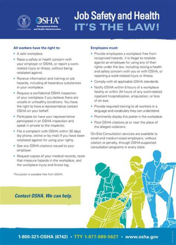 Where can I get free OSHA posters?
