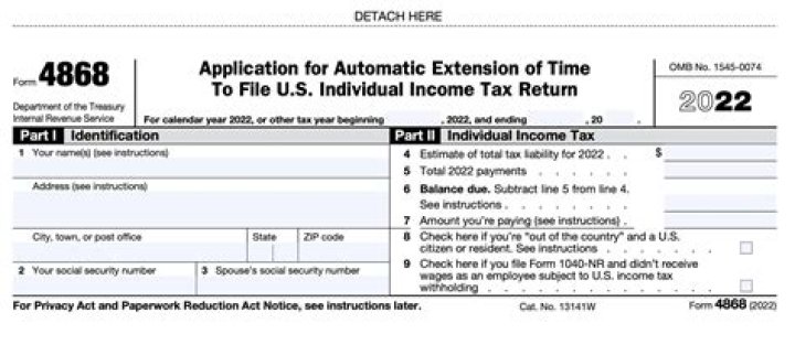 Where can I get the IRS Form 4868 extension?
