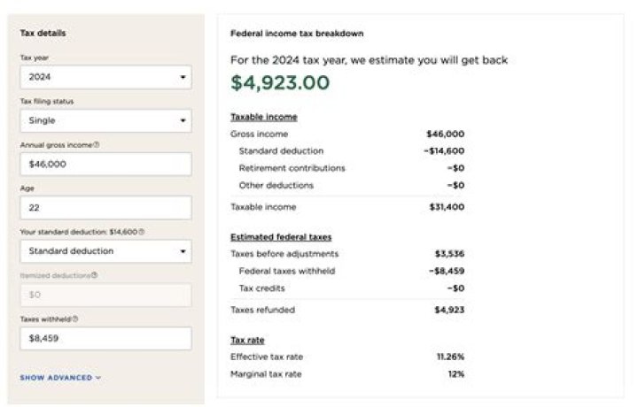 Where can I see how much federal taxes I owe?