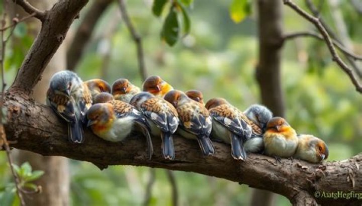 Where do birds sleep when it snows?