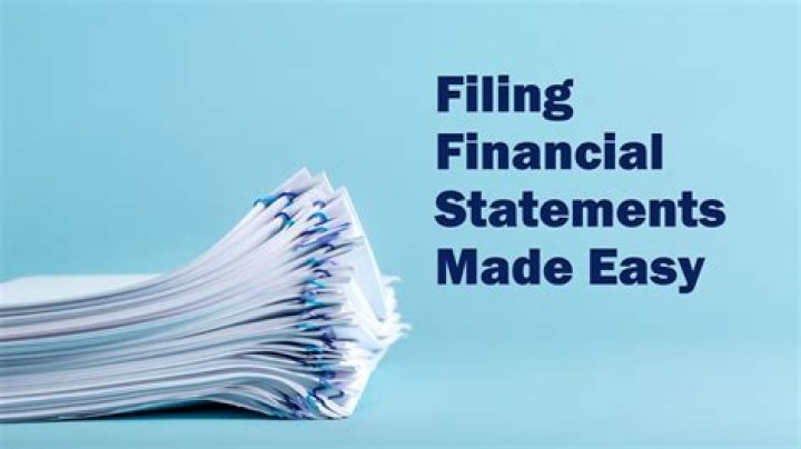 Where do companies file financial statements?