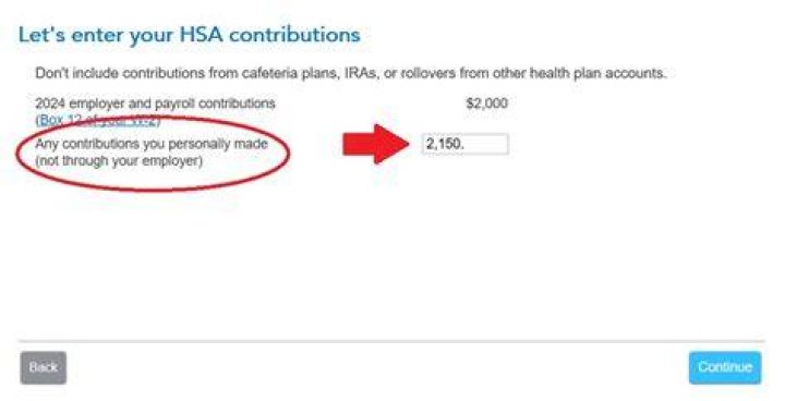 Where do I enter my HSA contribution in TurboTax?