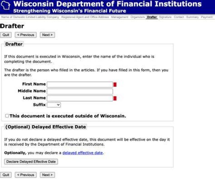 Where do I file an LLC in Wisconsin?