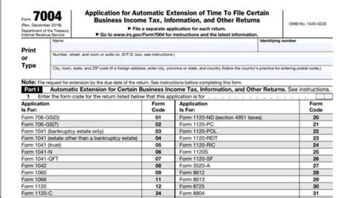 Where do I file form 2049 7004?