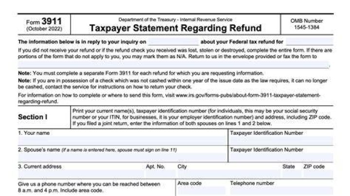 Where do I file my 3911 form?