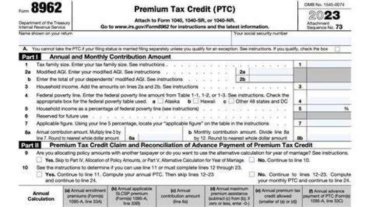 Where do I go to fill out Form 8962?