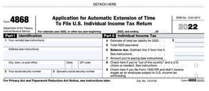 Where do I send my Form 4868 extension?