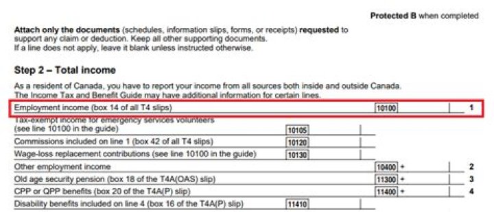 Where do you enter your tax information on Line 11?