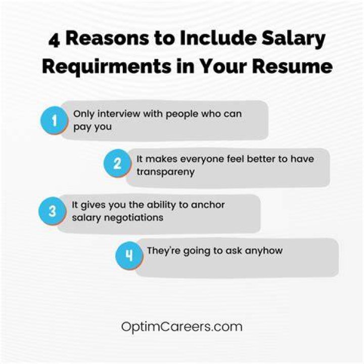 Where do you put salary requirements on a resume?