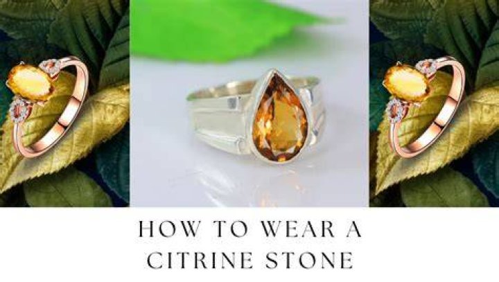 Where do you wear citrine?