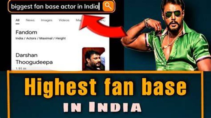 Which celebrity has the biggest fan base?