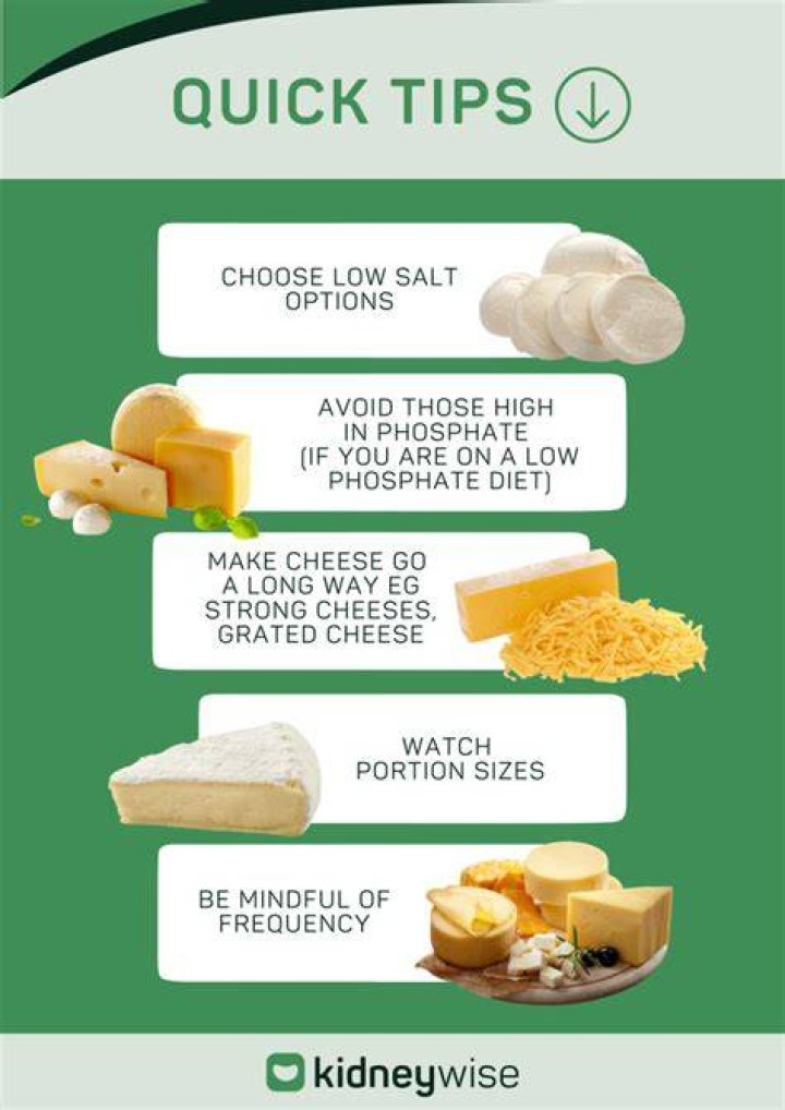 Which cheese is good for CKD patients?
