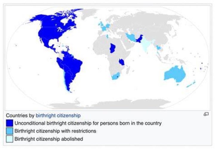 Which country gives citizenship by birth?