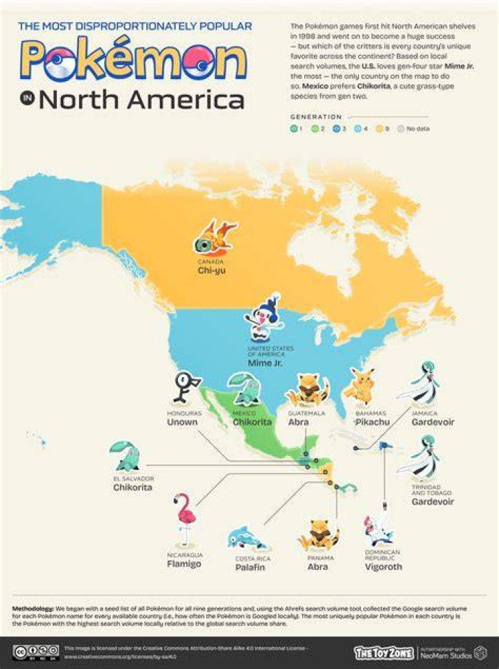 Which country loves Pokémon the most?