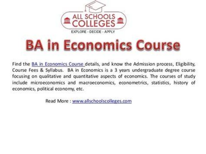 Which course is best after BA in Economics?