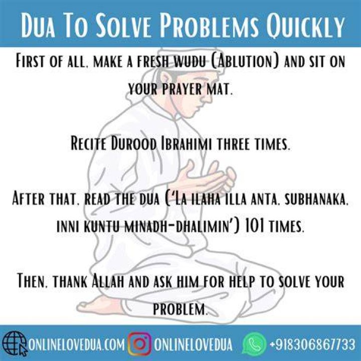 Which Dua is for problems?