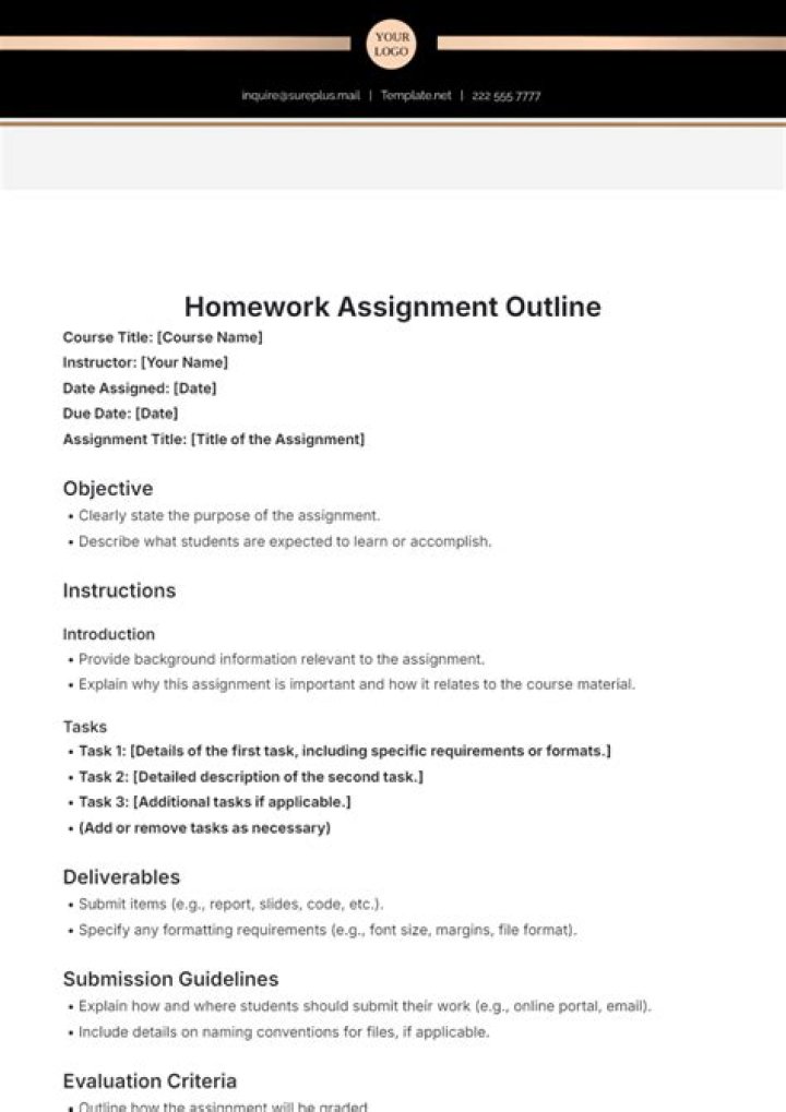 Which is an example of an assignment?