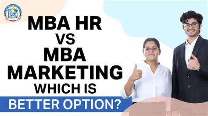 Which is better option HR or marketing?