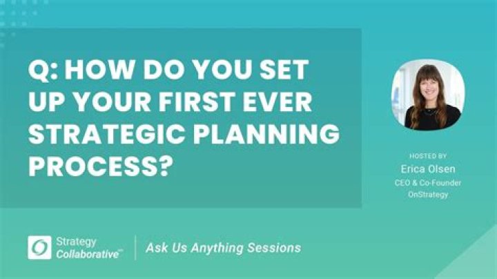 Which is the first in planning?