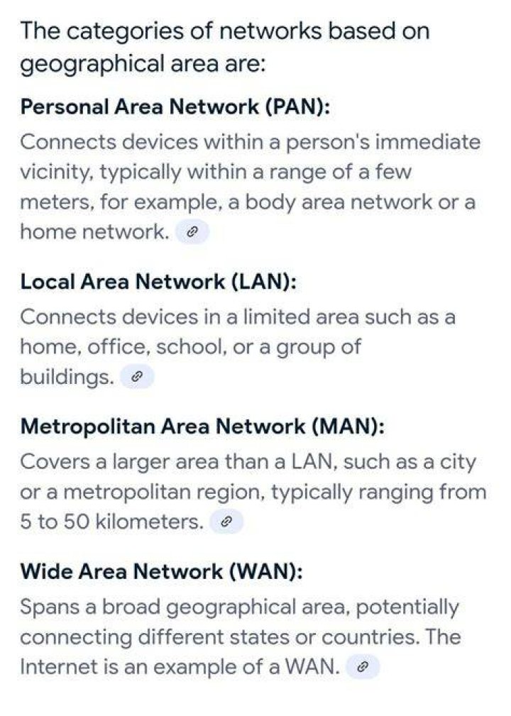 Which is the network that covers large geographical area like more than one city?