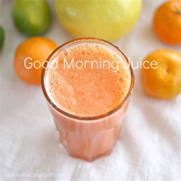 Which juice is good at morning?