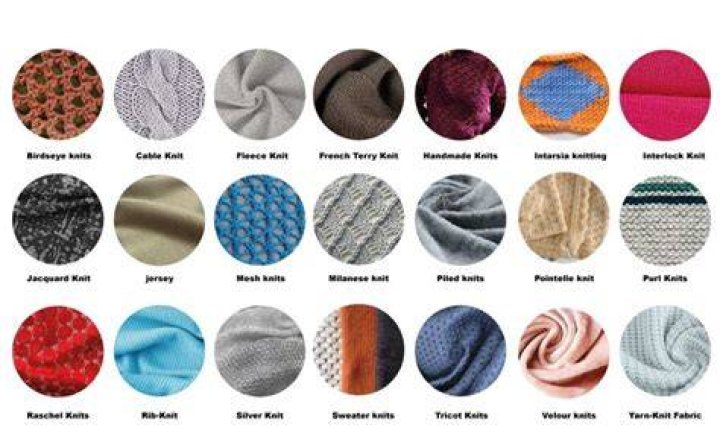 Which knit is used most for lingerie?