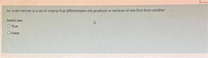 Which of the following is a set of criteria that differentiates the products or services of one firm from another?