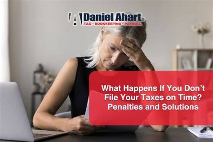 Which penalties will you incur if you file your taxes late?