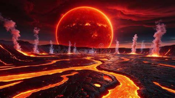 Which planet is full of lava?