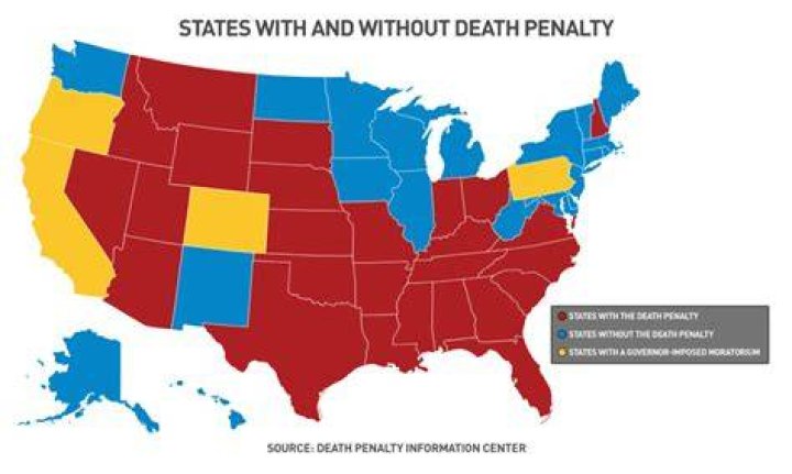 Which state does not have a death penalty?