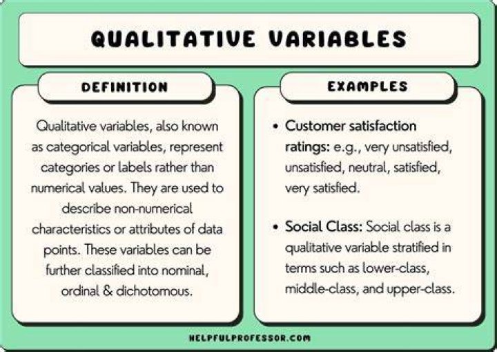 Which variables are qualitative?