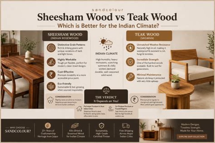 Which wood is better sheesham or teak?