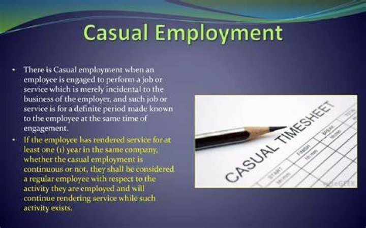 Who are employed on casual basis usually get?