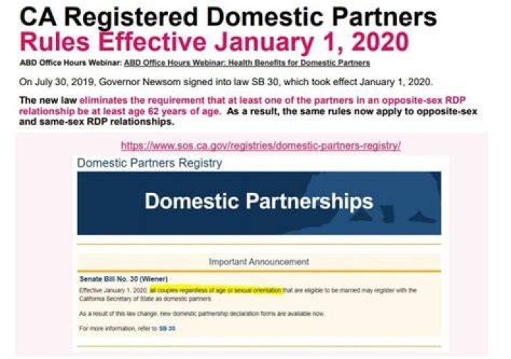 Who are registered domestic partners for federal tax purposes?