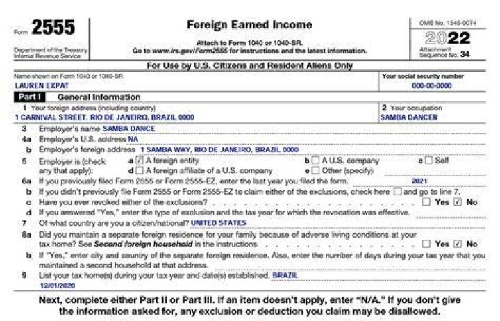 Who can file Form 2555?