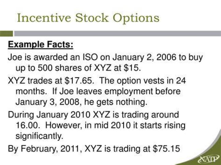Who can receive an incentive stock option?