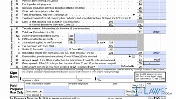 Who can sign a tax return for a corporation?