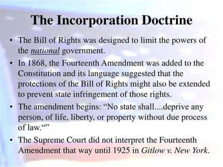 Who created the incorporation doctrine?