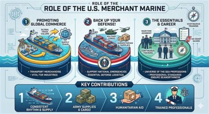 Who funds the merchant Marines?