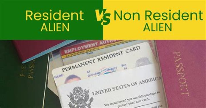 Who is a non-resident alien in USA?