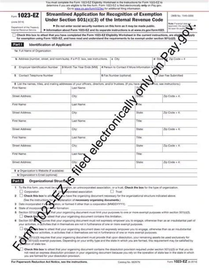 Who is eligible to file Form 1023-EZ?