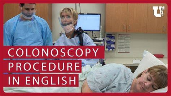 Who is in the room during a colonoscopy?