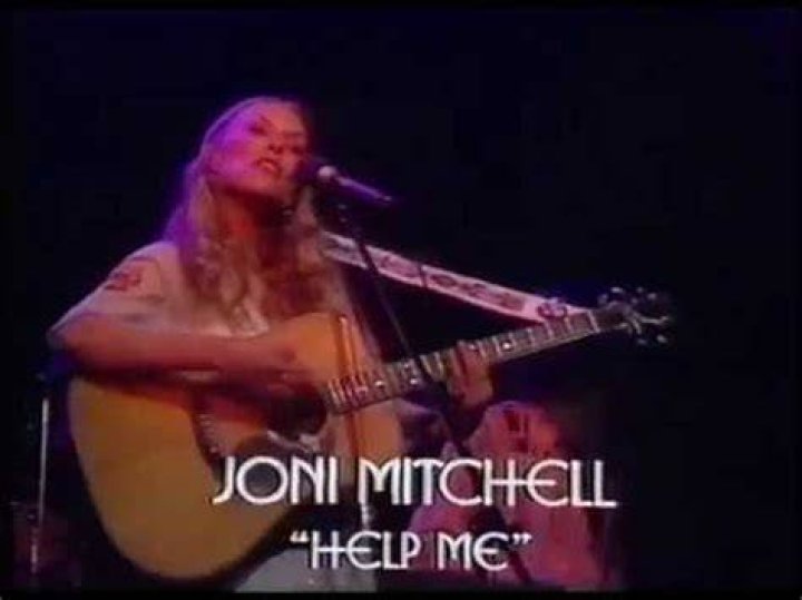 Who is Joni Mitchell singing about in help me?
