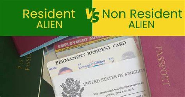 Who is non-resident alien in USA?