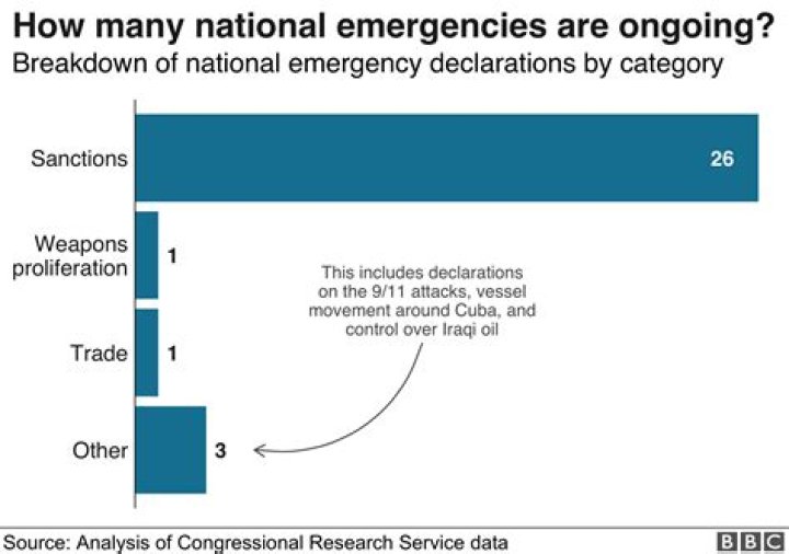 Who is responsible for national disaster and emergency declarations?